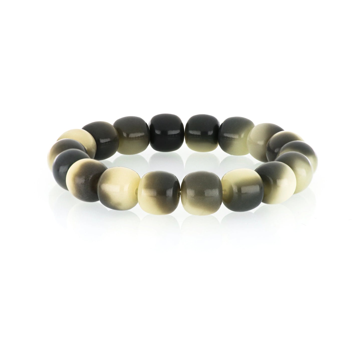 Beige-Dark Khaki Bodhi Bracelet