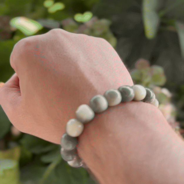 Beige-Dark Khaki Bodhi Bracelet