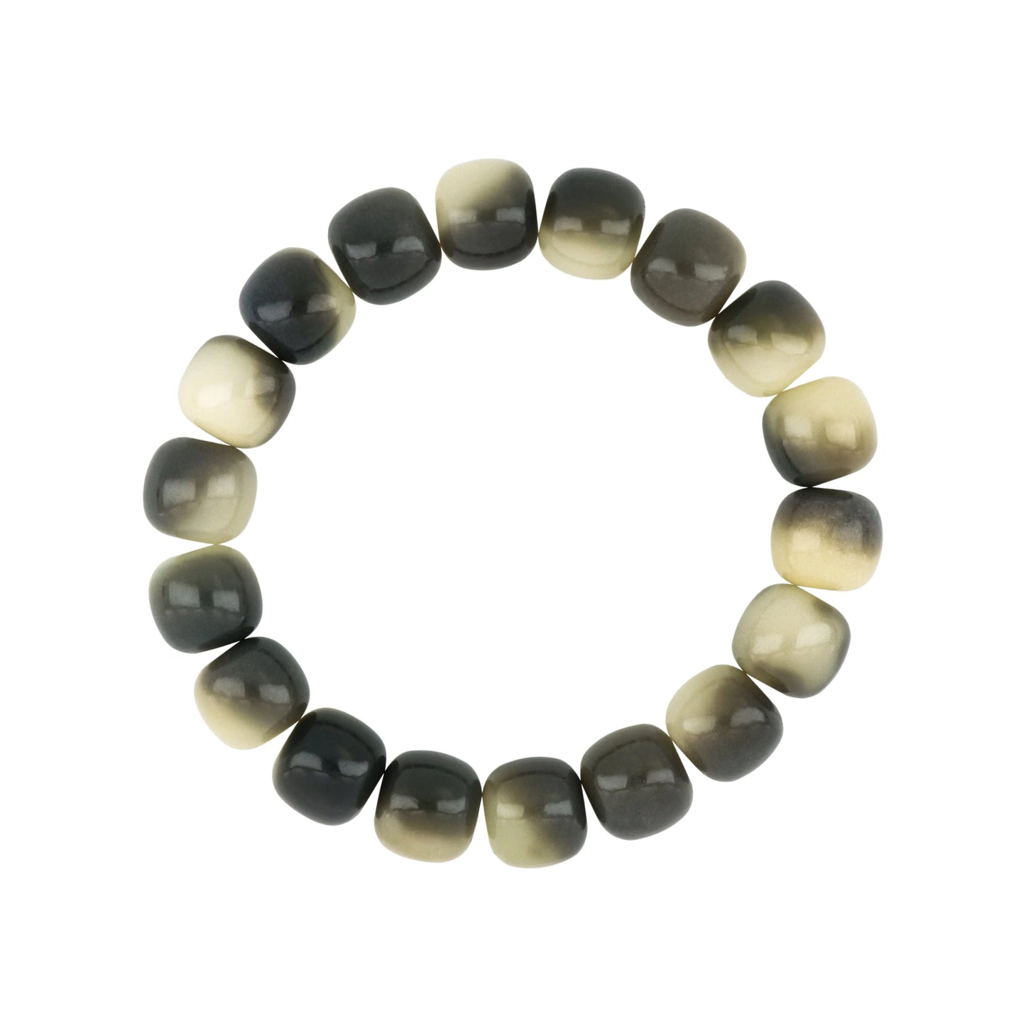 Beige-Dark Khaki Bodhi Bracelet